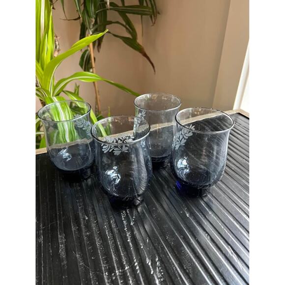 PFALTGRAFF CRYSTAL YORKTOWN (BLUE) TUMBLER GLASS SET OF 4 - Picture 3 of 4